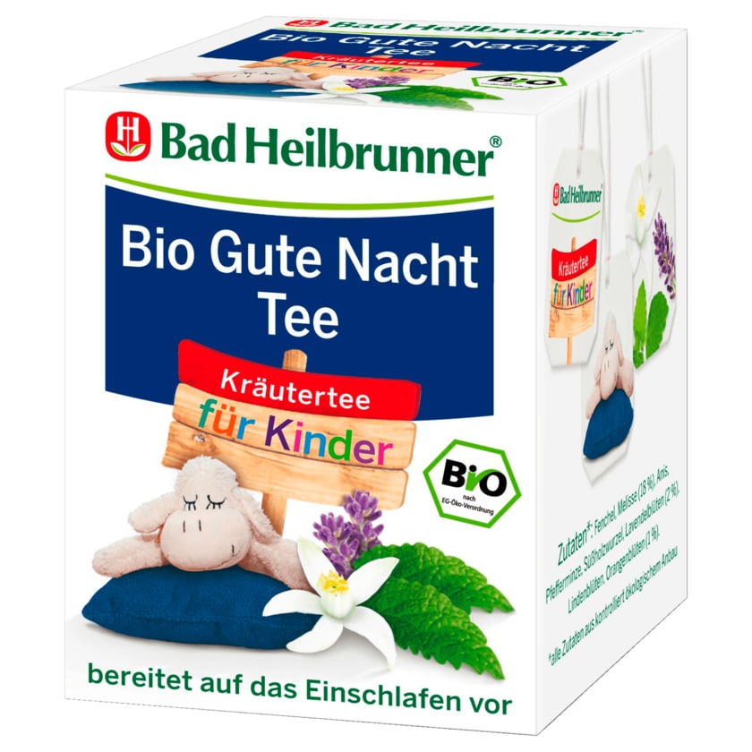 Bad Heilbrunner Bio Kräutertee für Kinder Gute Nacht Tee 14g